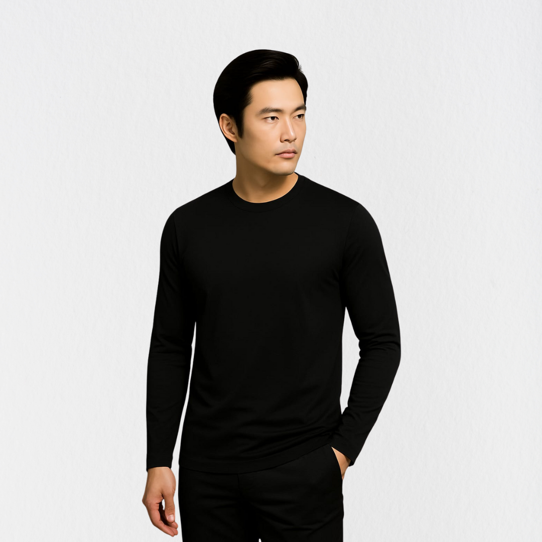 Mercerized Supima Crew Neck T-Shirt (Full Sleeve)