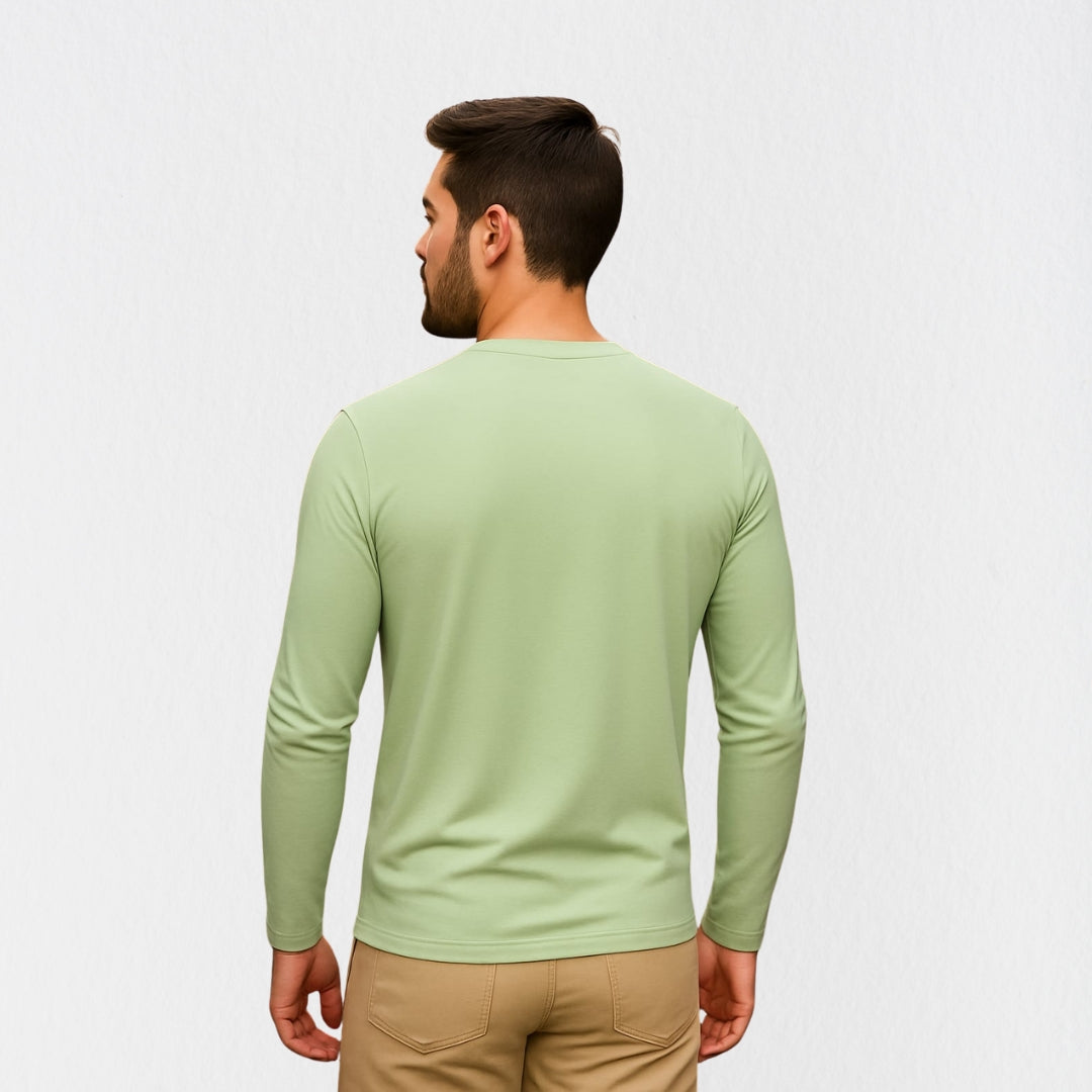 Mercerized Supima Crew Neck T-Shirt (Full Sleeve)