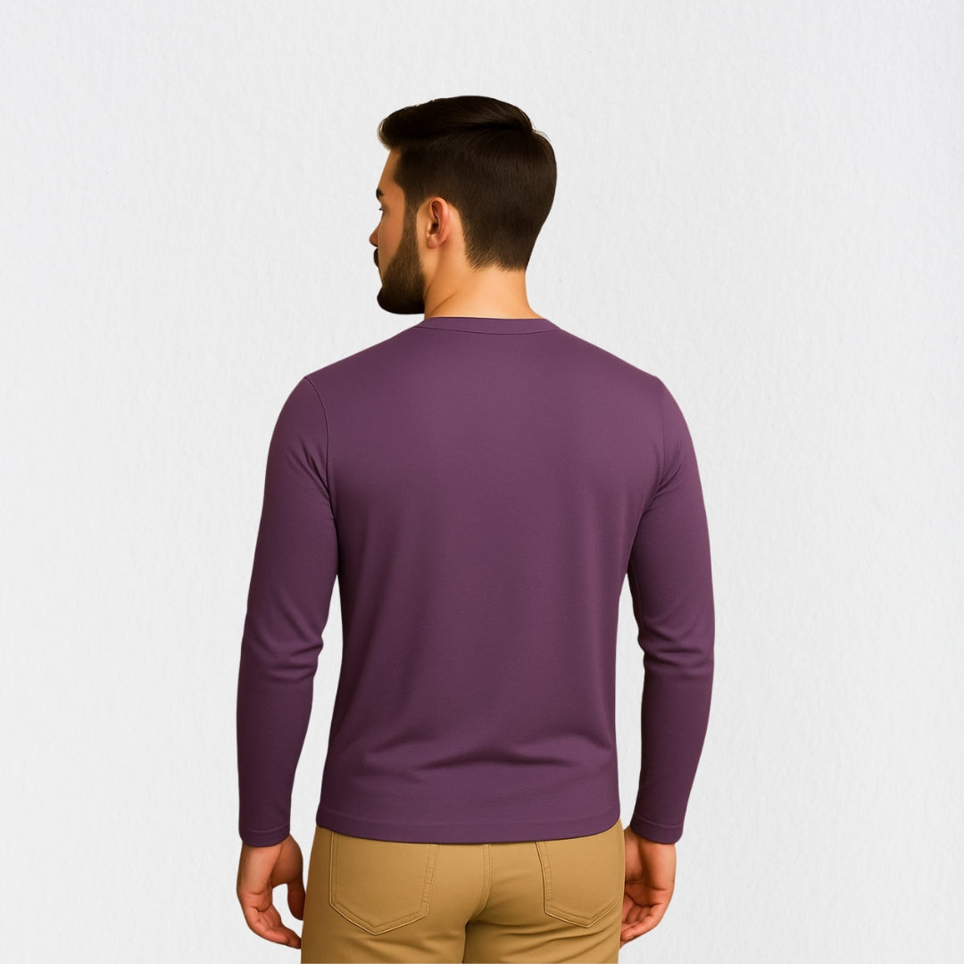 Mercerized Supima Crew Neck T-Shirt (Full Sleeve)