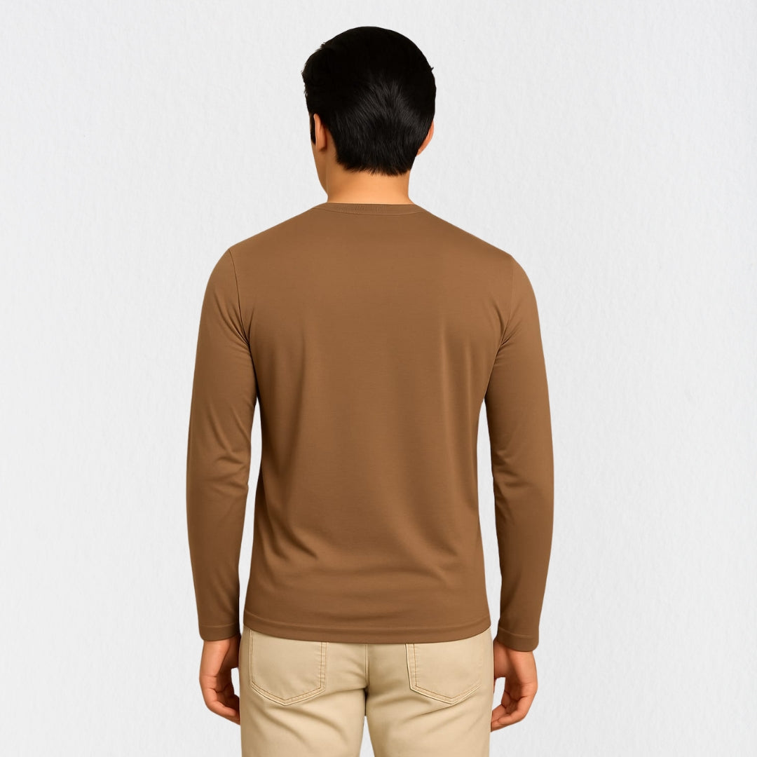 Mercerized Supima Crew Neck T-Shirt (Full Sleeve)