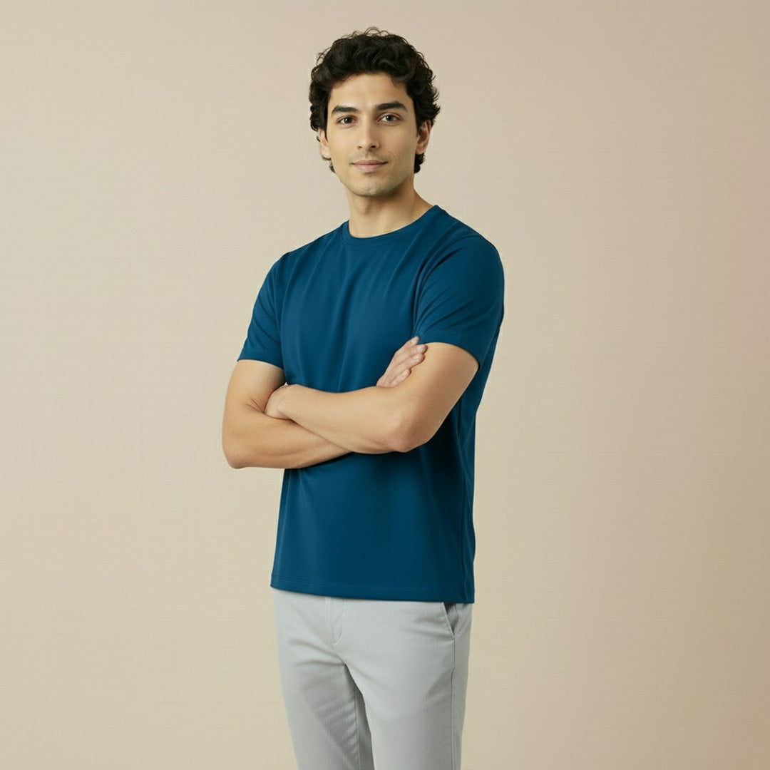 Mercerized Supima Crew Neck T-Shirt