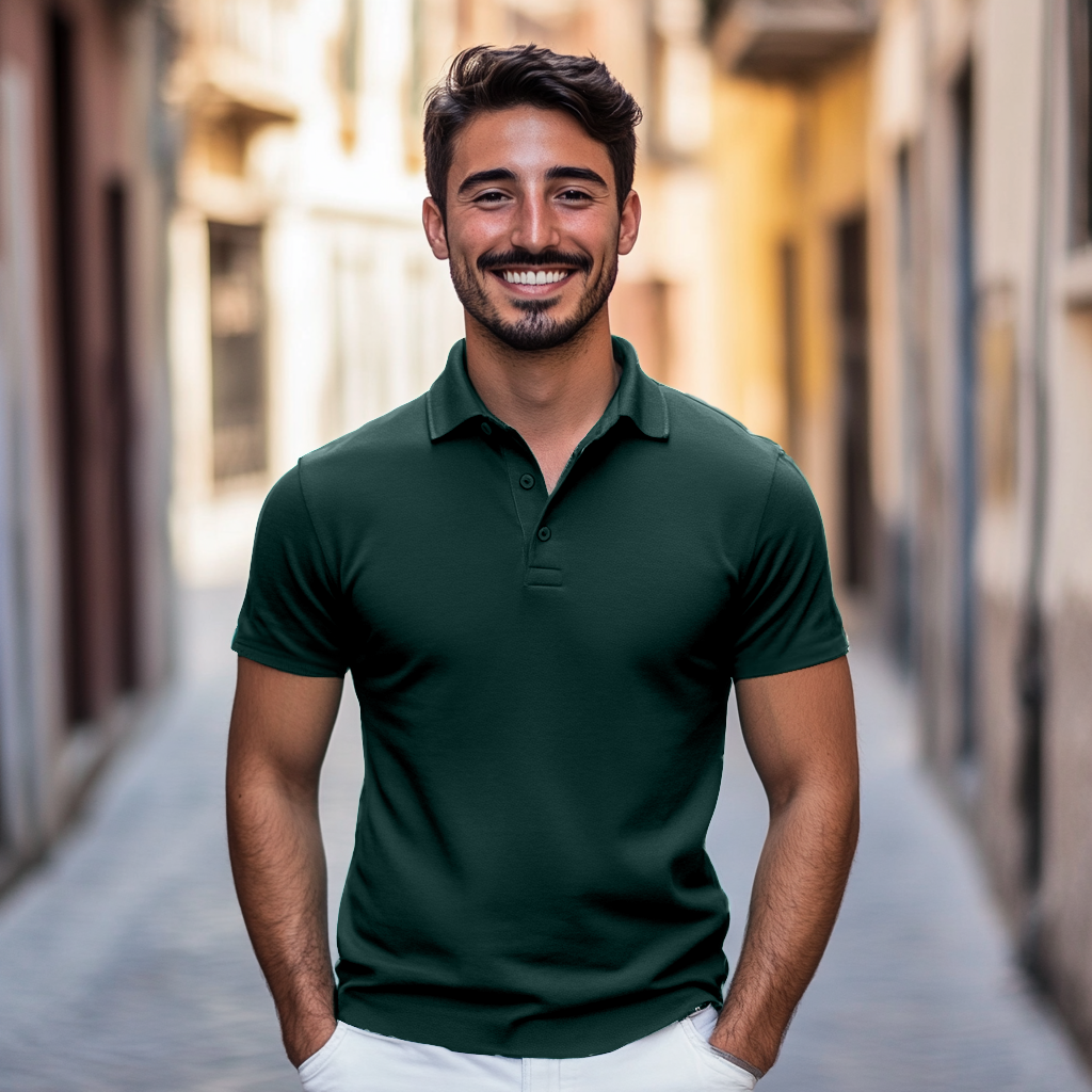 Mercerized Premium Supima Polo T-Shirt