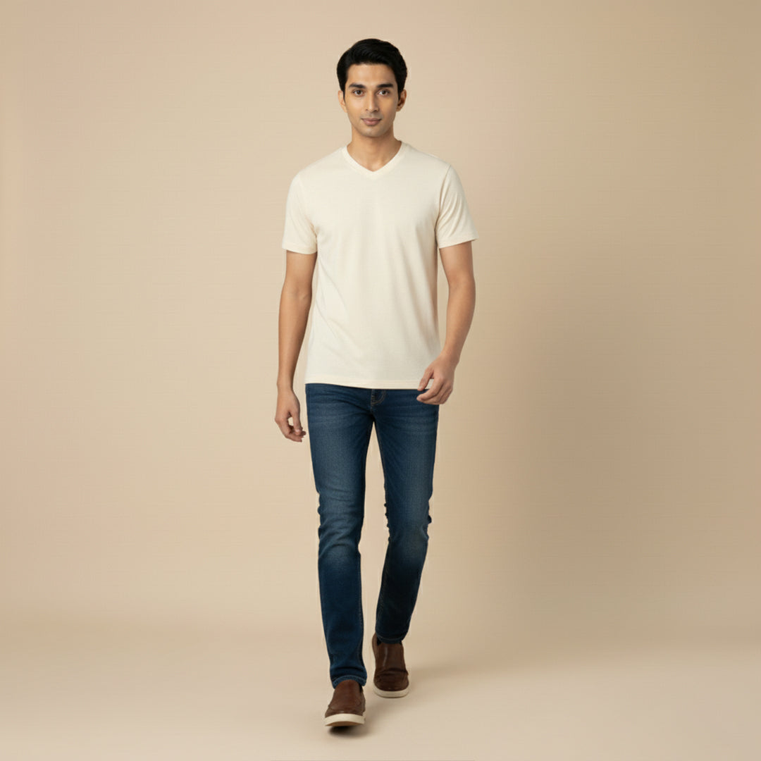 Organic Cotton V-Neck T-Shirts