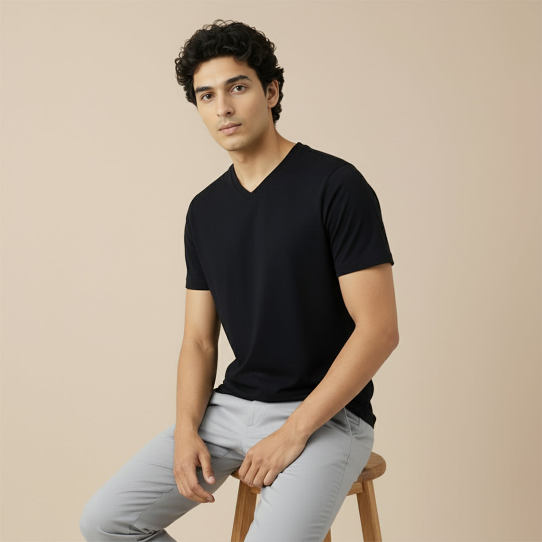 Organic Cotton V-Neck T-Shirts