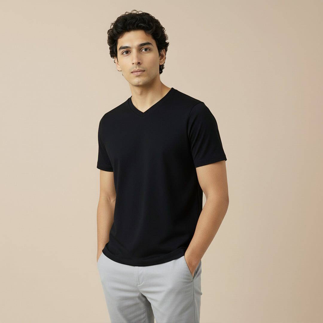 Organic Cotton V-Neck T-Shirts