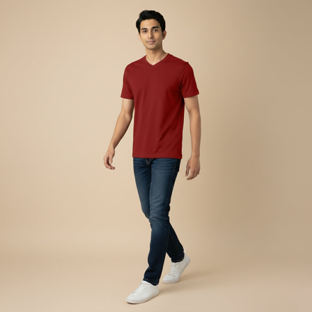 Organic Cotton V-Neck T-Shirts