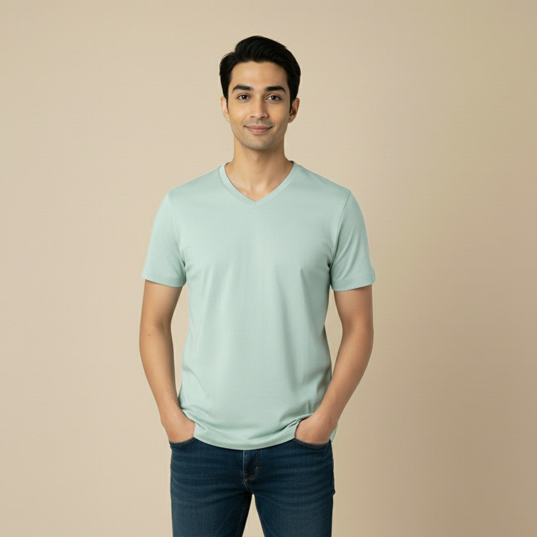 Organic Cotton V-Neck T-Shirts
