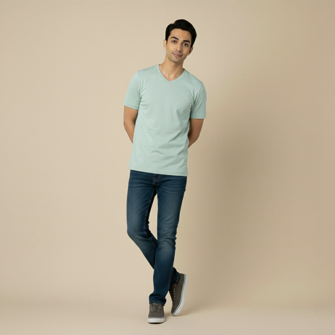 Organic Cotton V-Neck T-Shirts