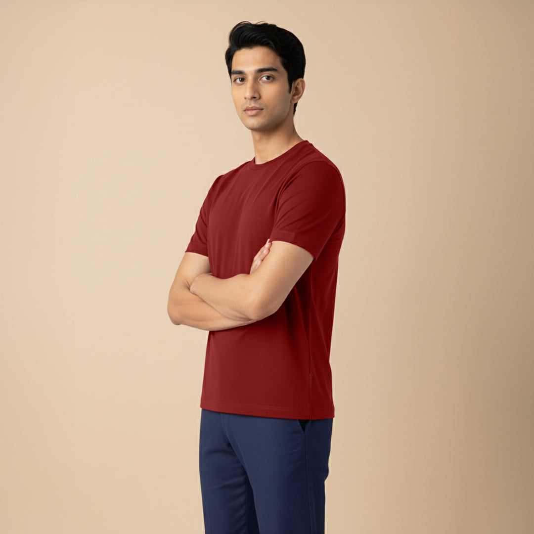 Mercerized Supima Crew Neck T-Shirt