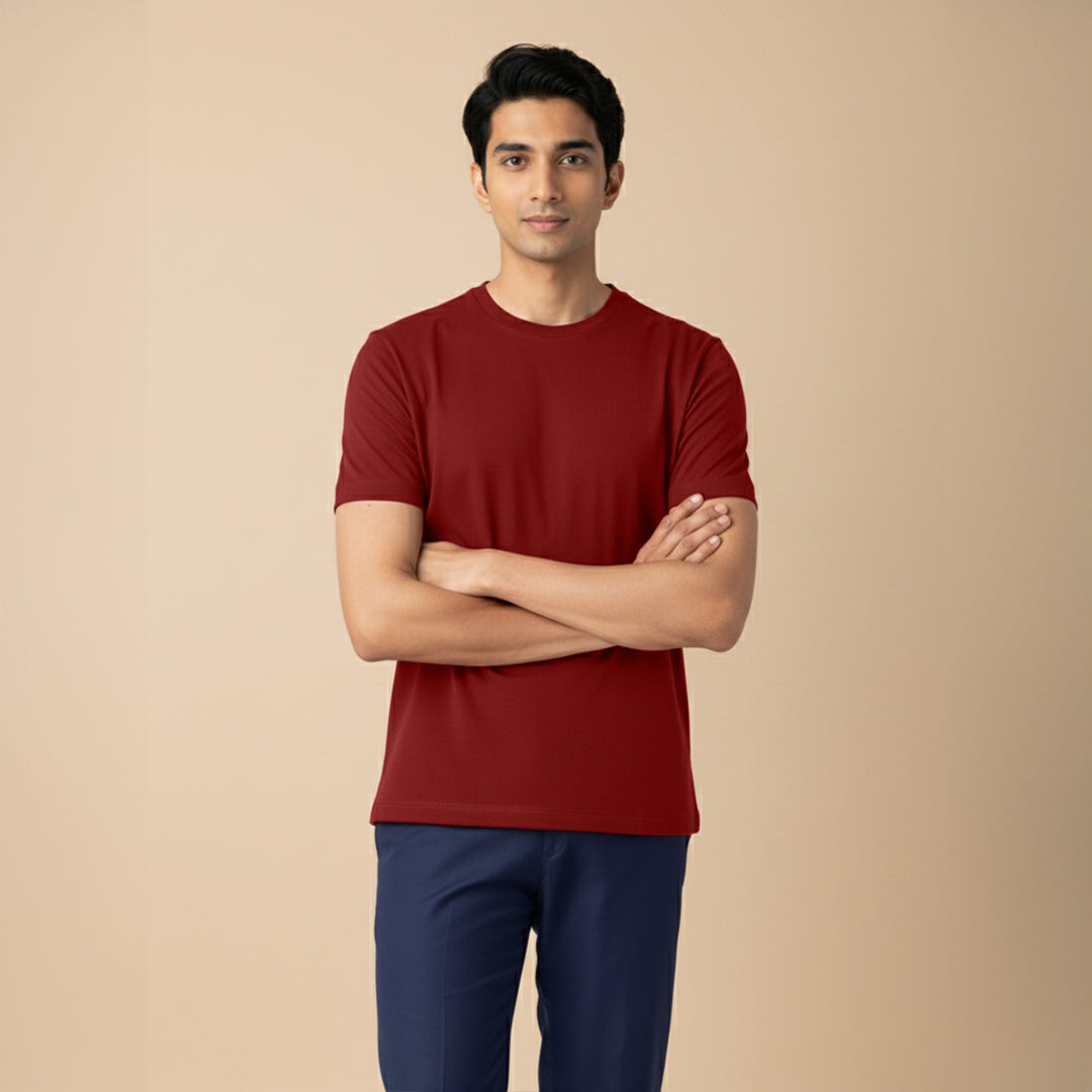 Mercerized Supima Crew Neck T-Shirt