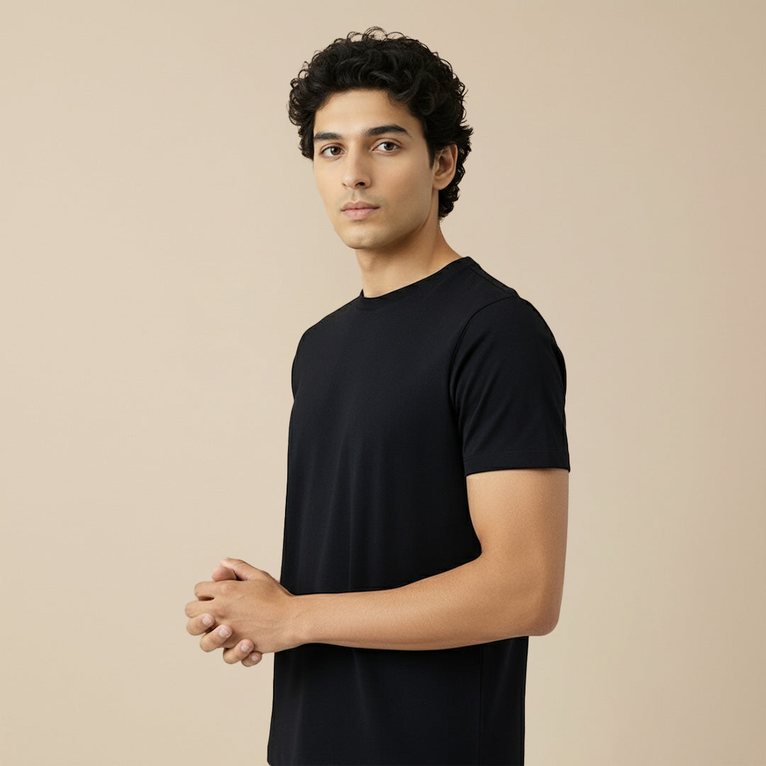 Mercerized Supima Crew Neck T-Shirt