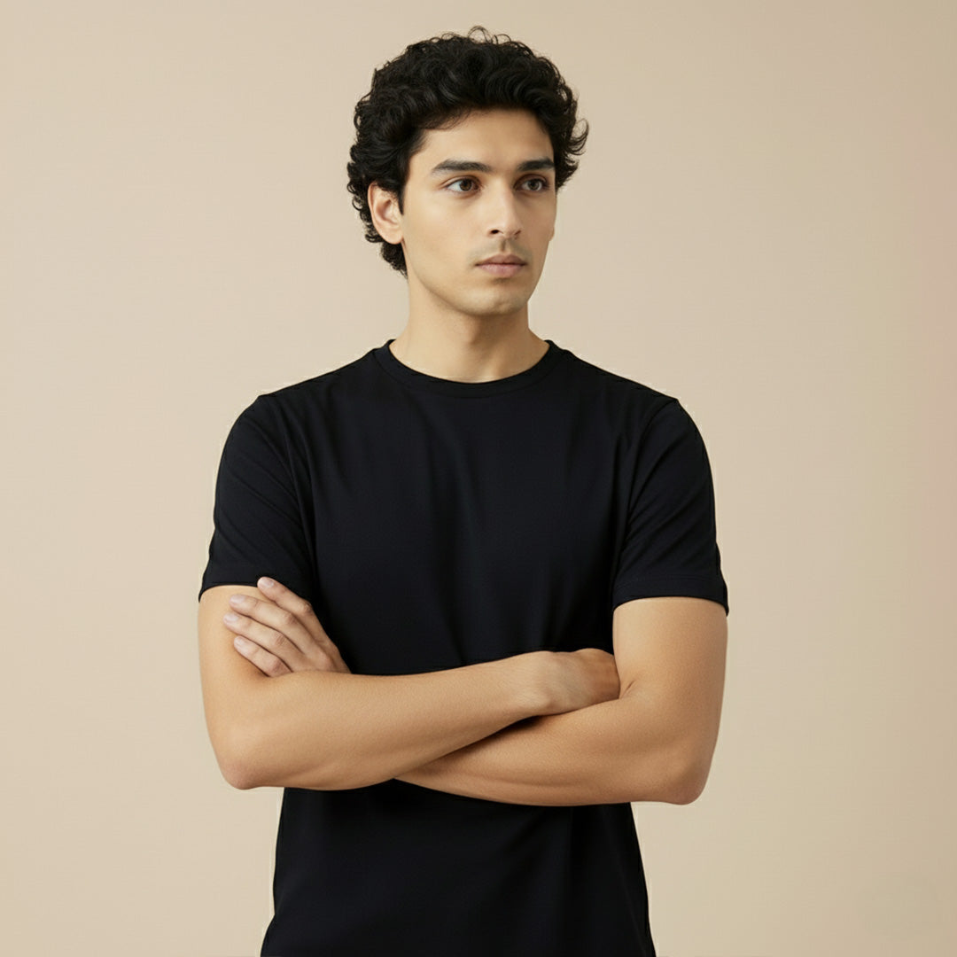 Mercerized Supima Crew Neck T-Shirt