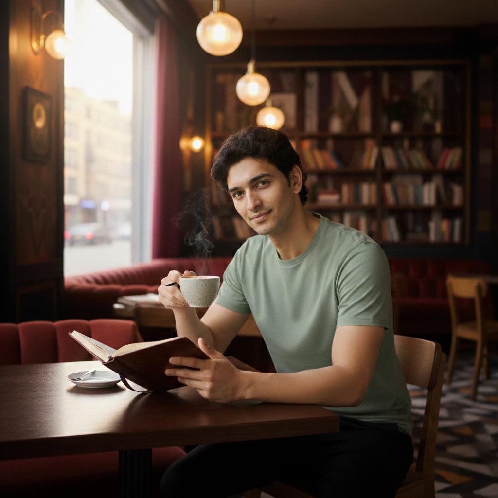 Mercerized Supima Crew Neck T-Shirt