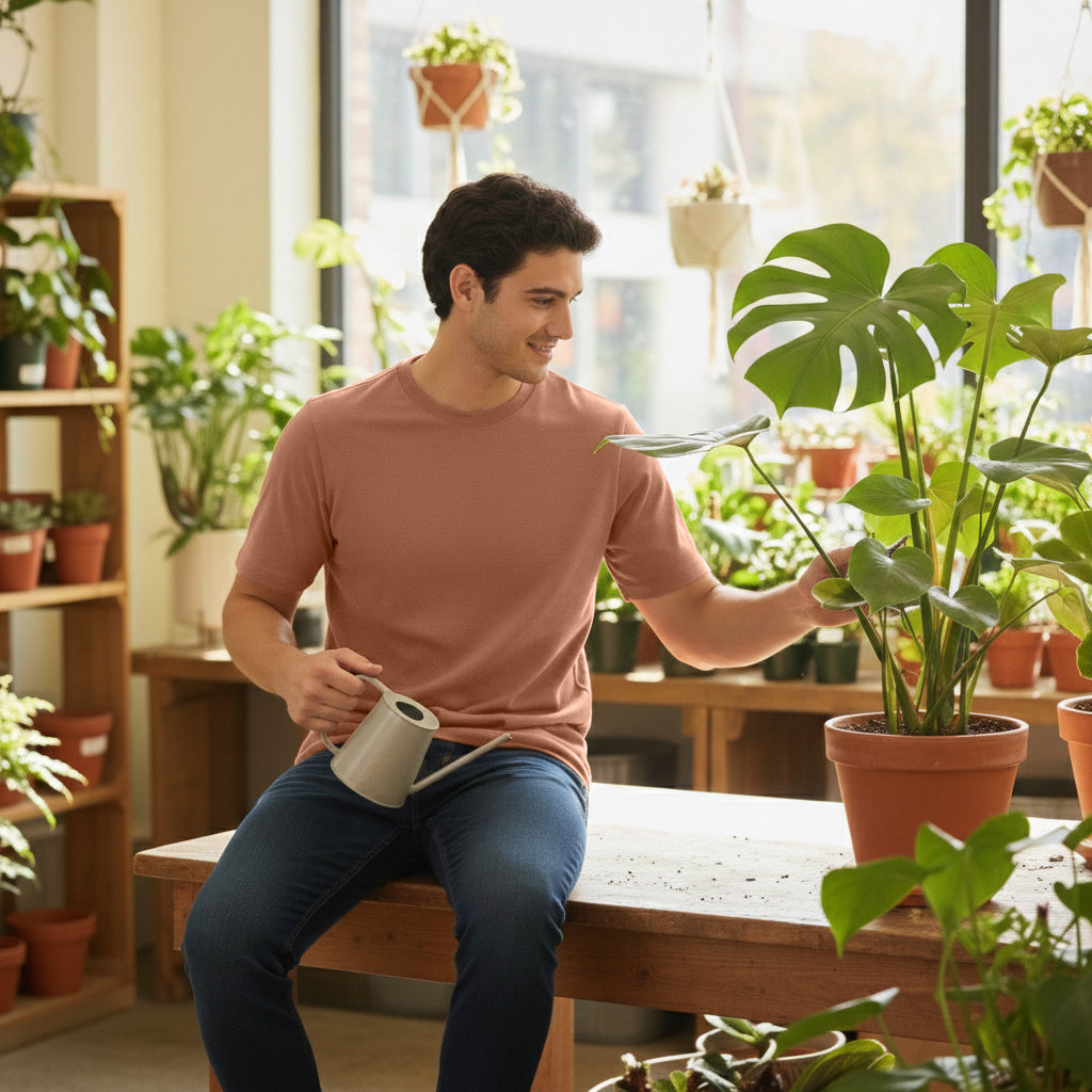 Mercerized Supima Crew Neck T-Shirt