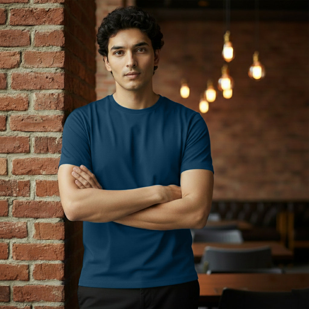 Mercerized Supima Crew Neck T-Shirt