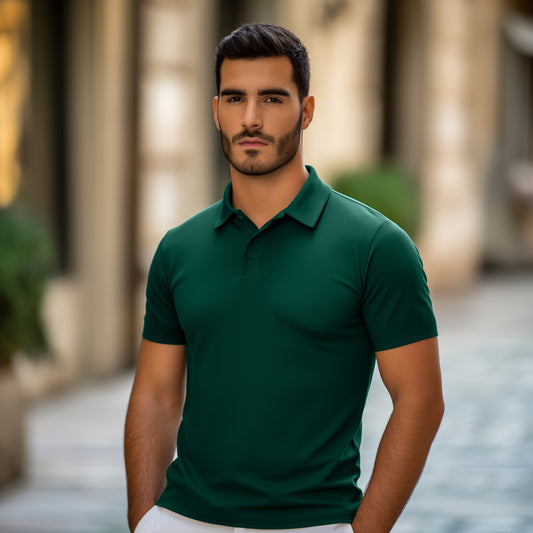 Soft Bamboo Polo T-Shirts (Button)