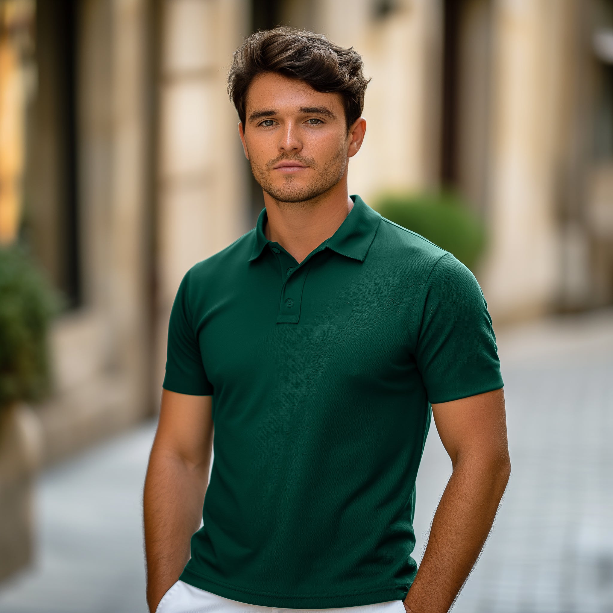 Bamboo polo shirts on sale