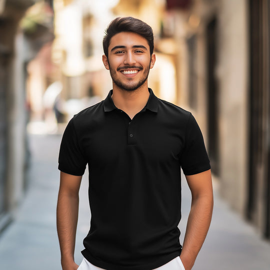 Soft Bamboo Polo T-Shirts (Button)