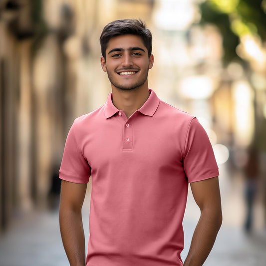 Soft Bamboo Polo T-Shirts (Button) (Plus)