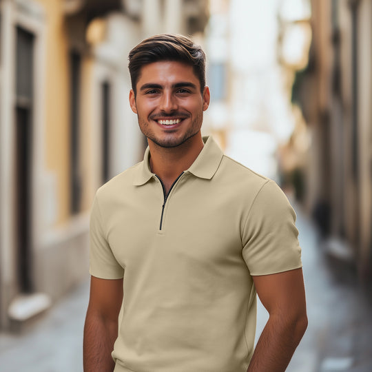 Soft Bamboo Polo T-Shirt (Zipper)