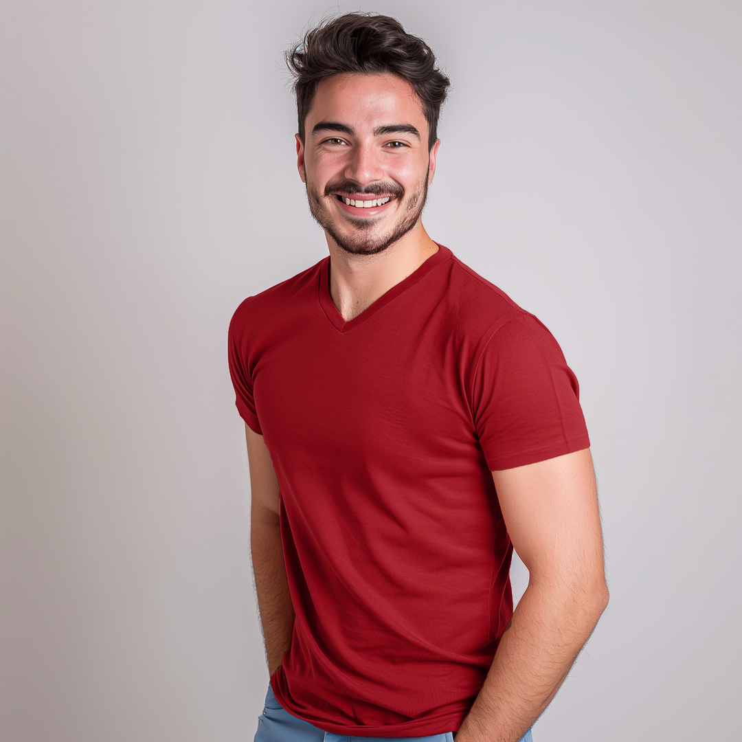 Organic Cotton V-Neck T-Shirts