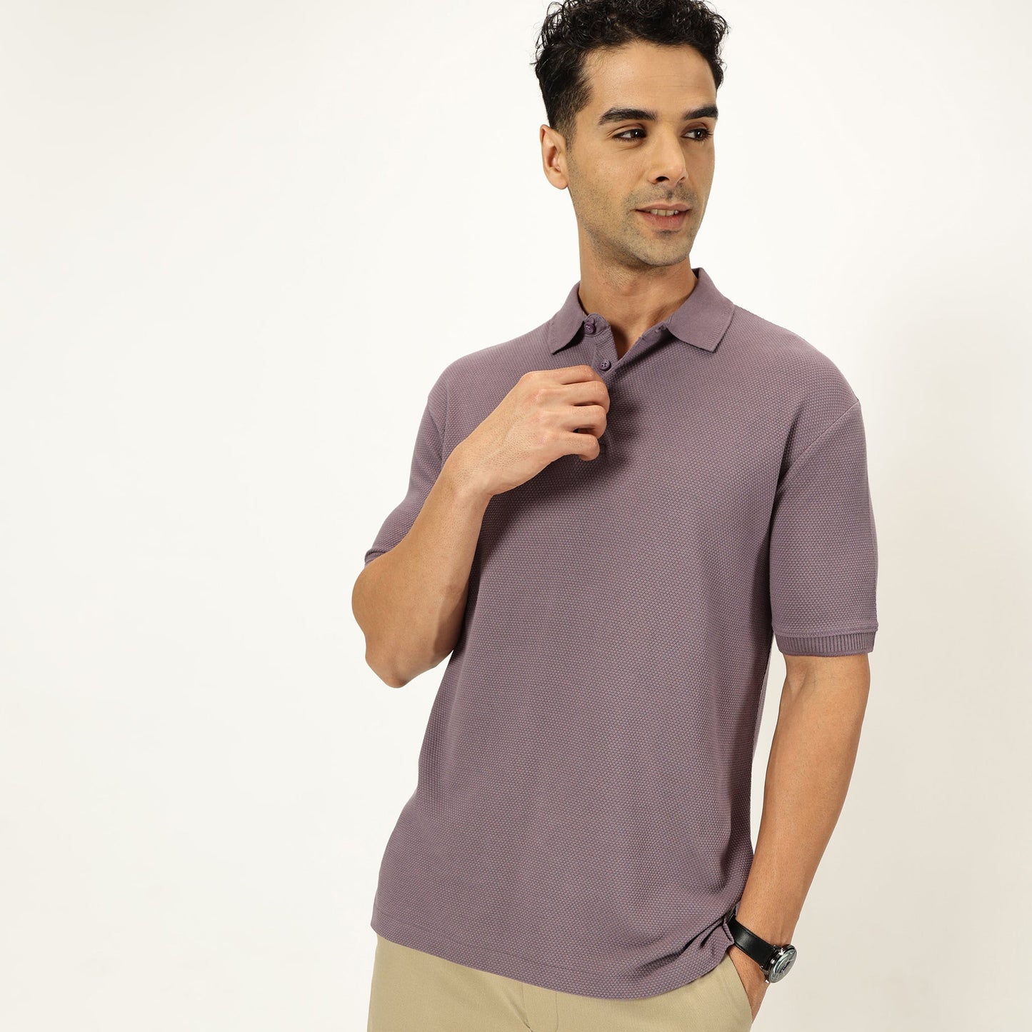 Pattani Polo #color_lavender-gray