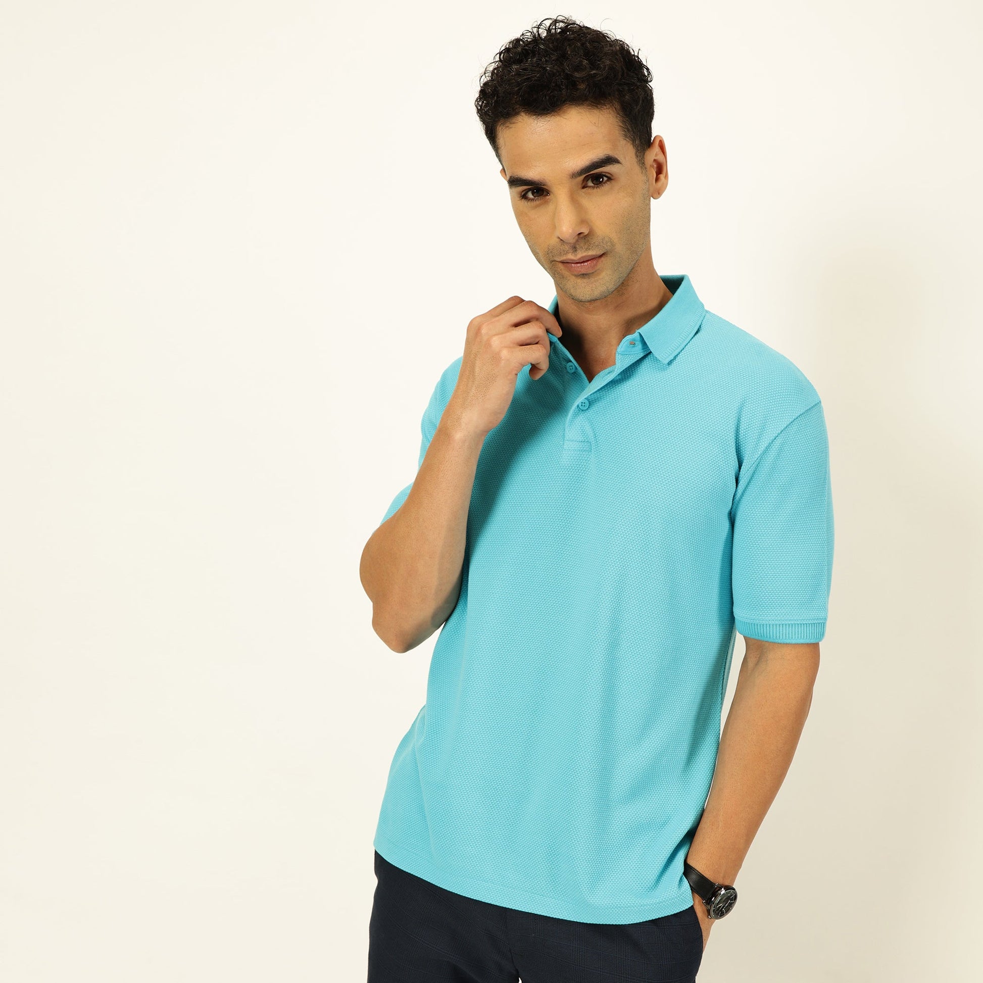 Pattani Polo #color_aqua-blue