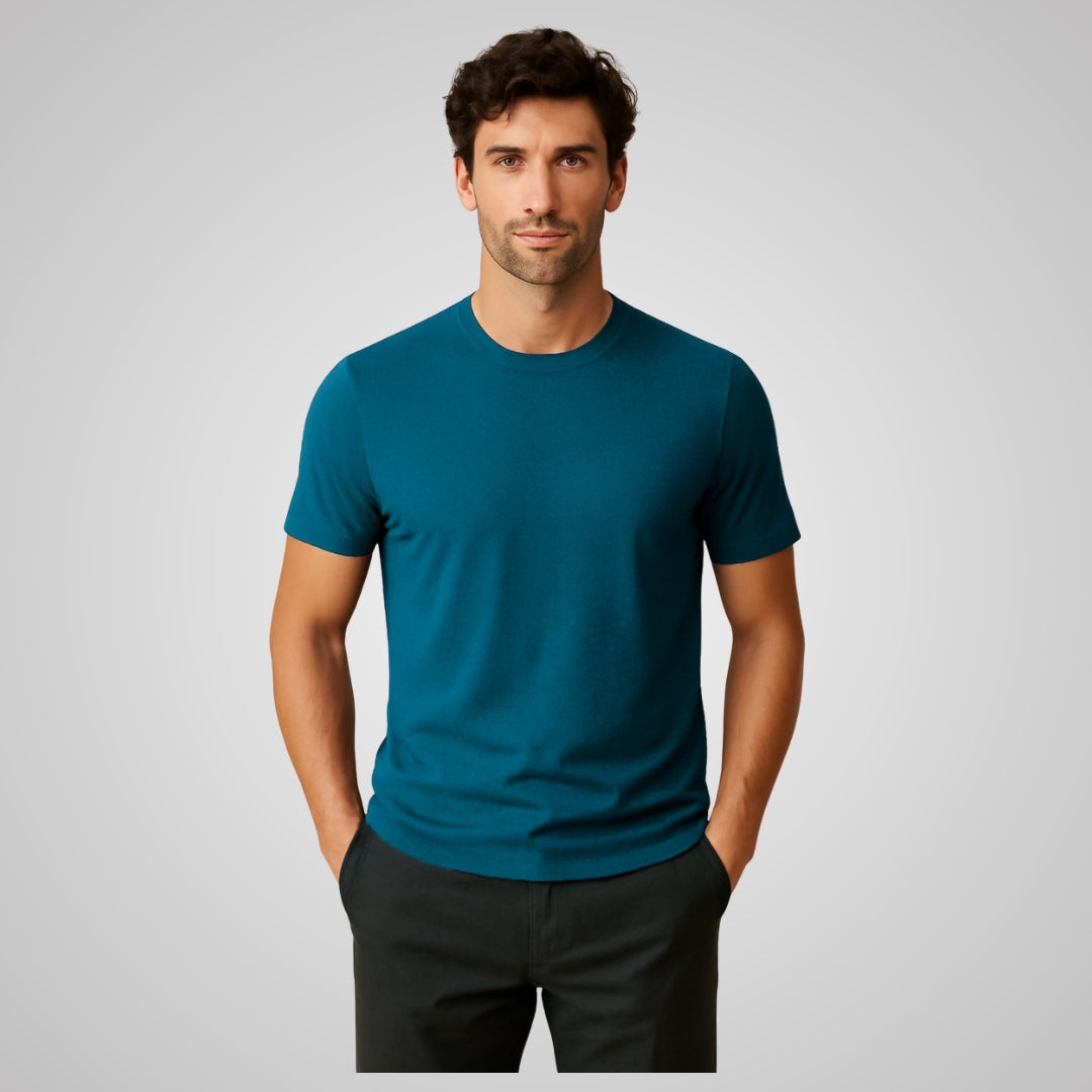 Mercerized Supima Crew Neck T-Shirt