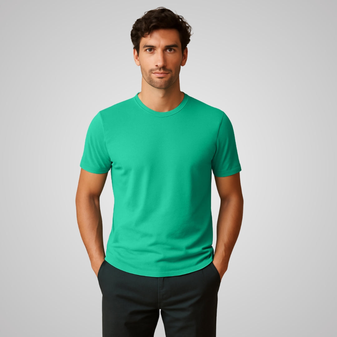Mercerized Supima Crew Neck T-Shirt