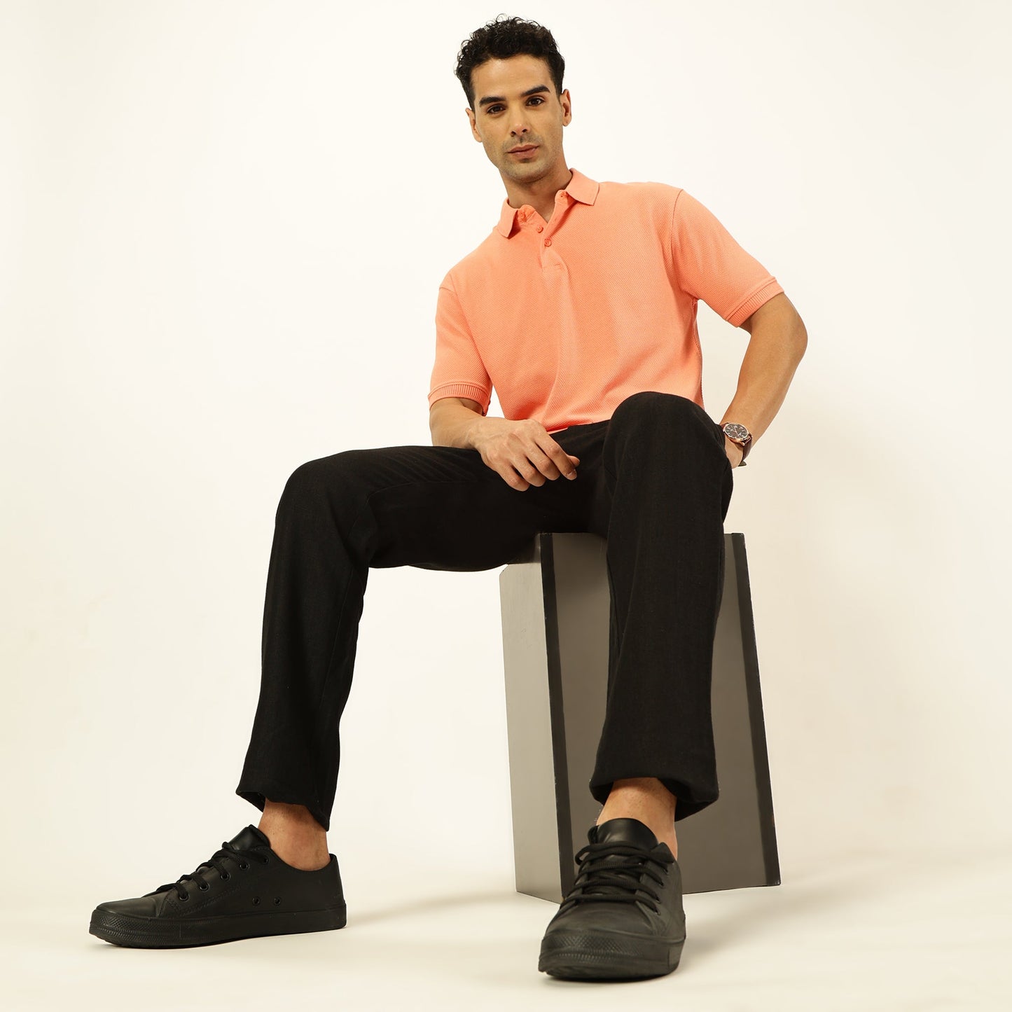 Pattani Polo #color_sunset-coral