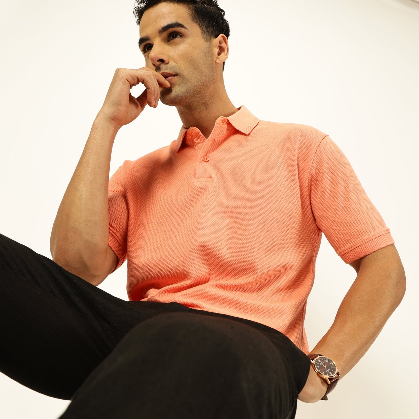 Pattani Polo #color_sunset-coral