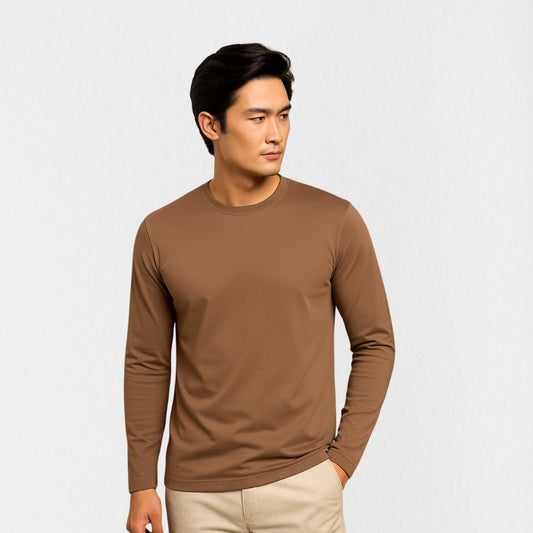 Mercerized Supima Crew Neck T-Shirt (Full Sleeve)