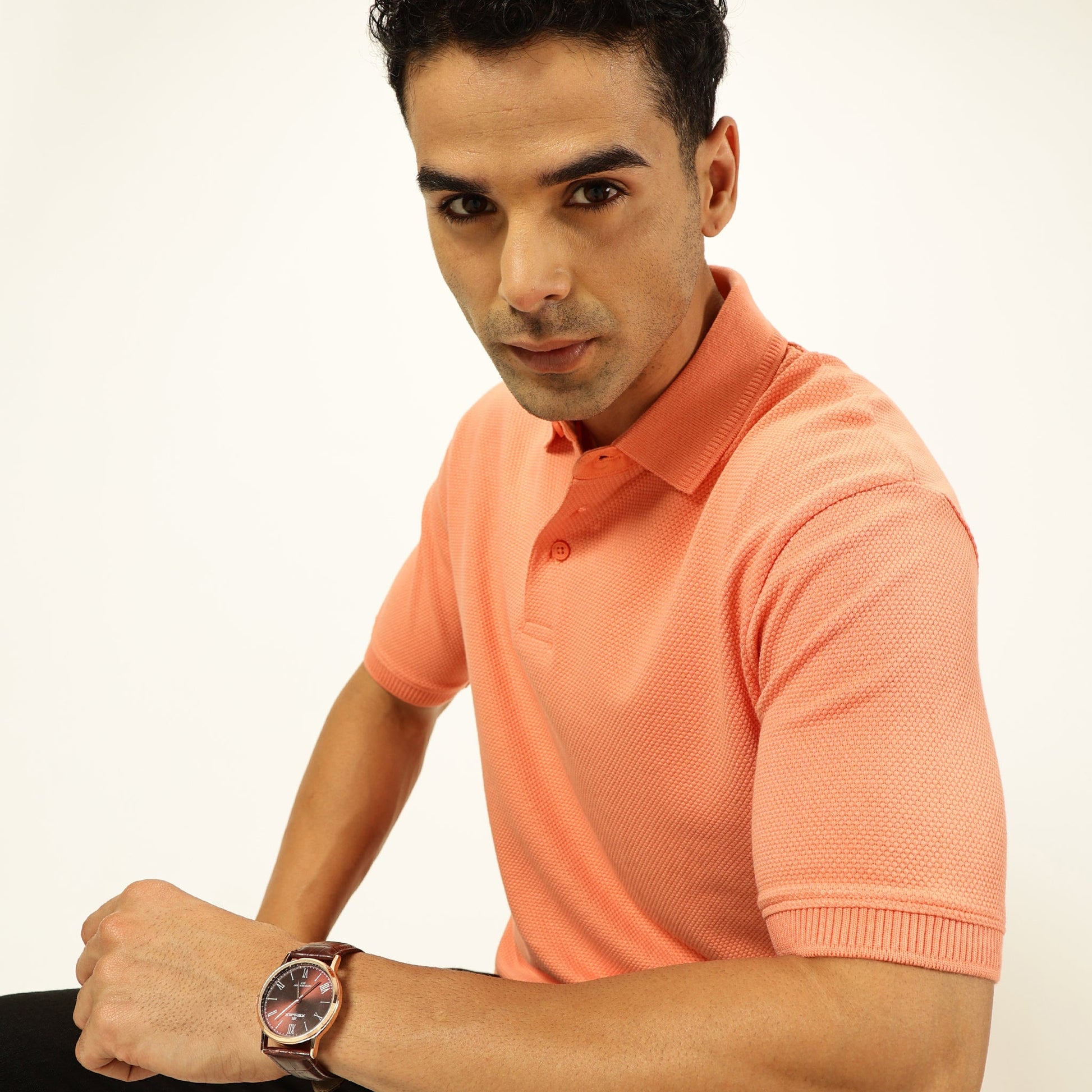 Pattani Polo #color_sunset-coral