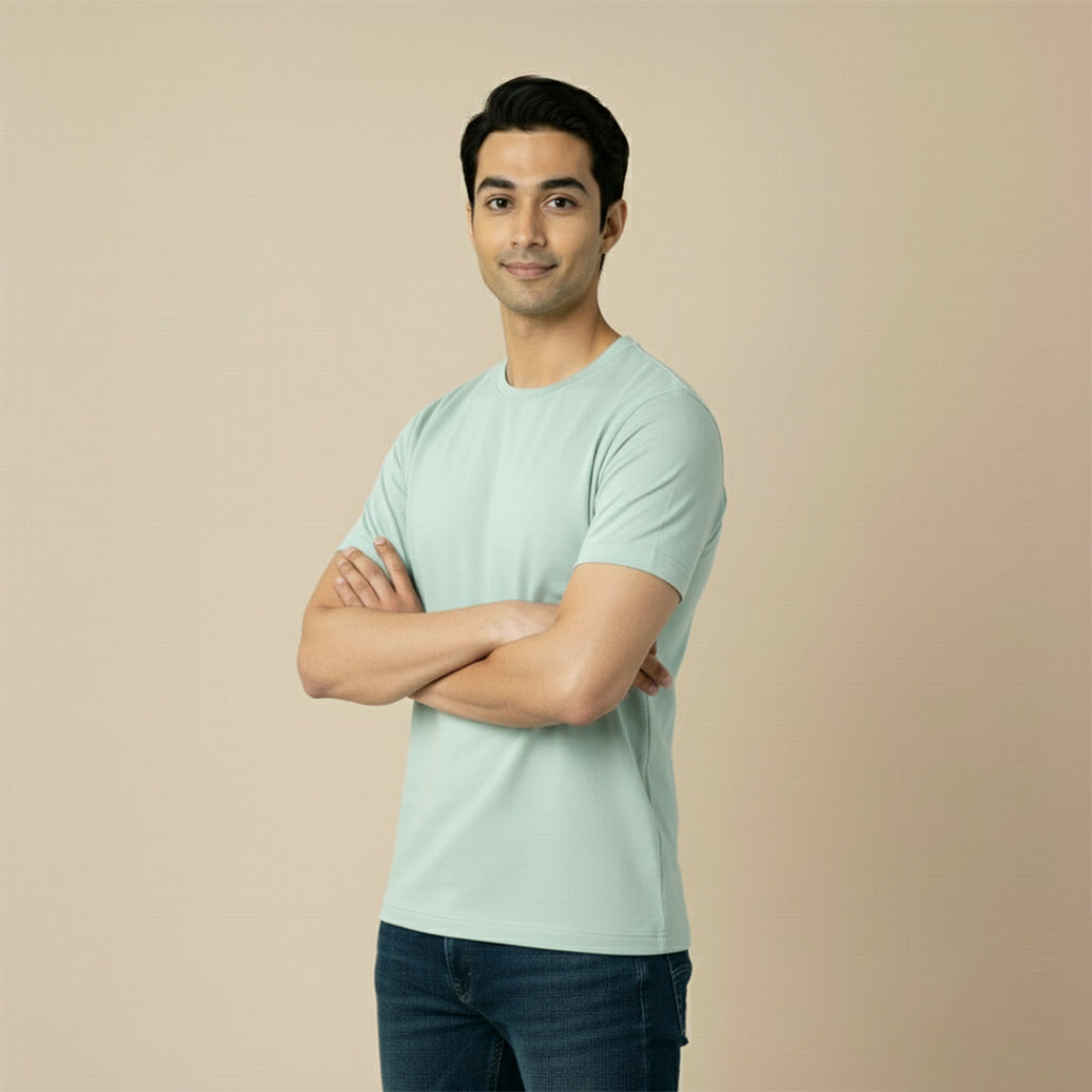 Mercerized Organic Cotton Crew Neck (Half Sleeve) - Clearance Collection