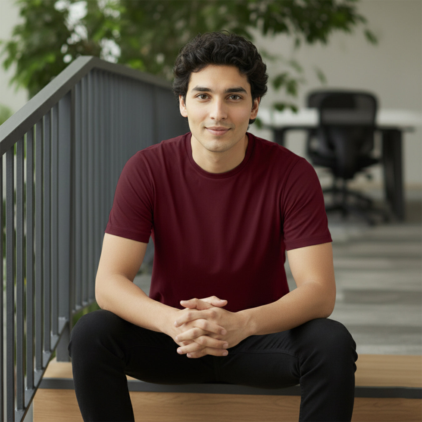 Mercerized Supima Crew Neck T-Shirt