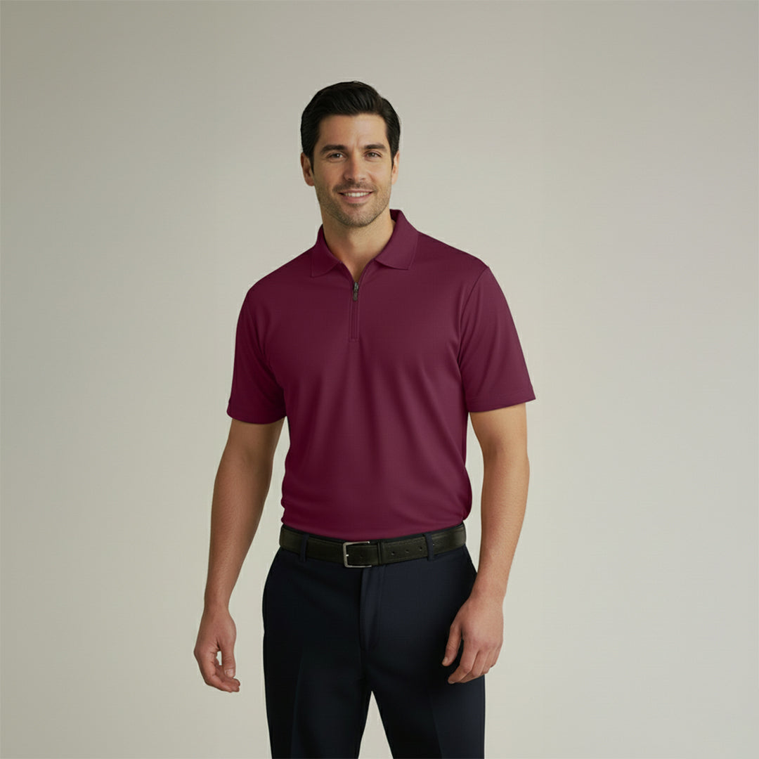 Soft Bamboo Polo T-Shirt (Zipper)