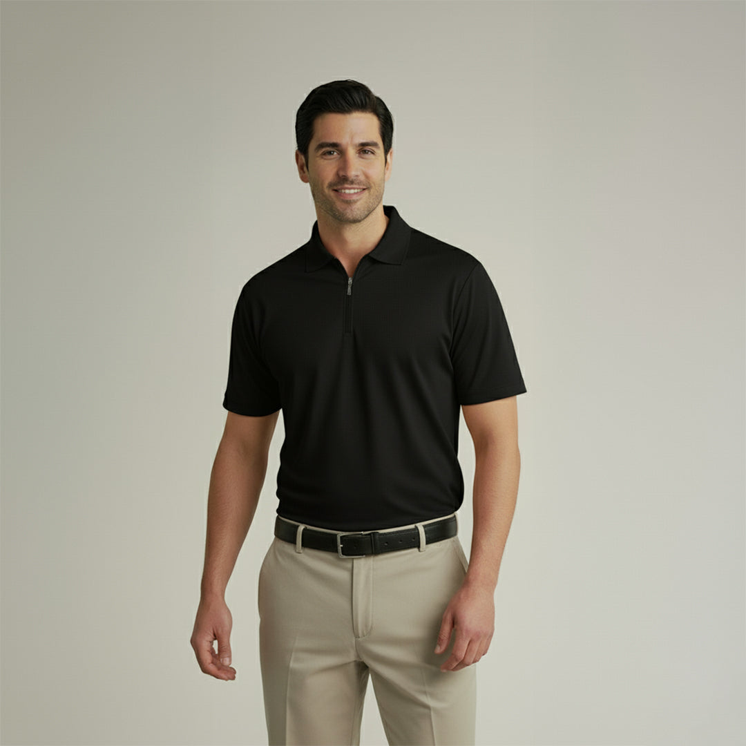 Soft Bamboo Polo T-Shirt (Zipper)