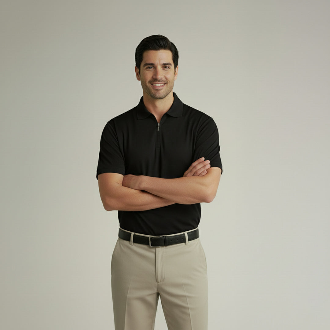 Soft Bamboo Polo T-Shirt (Zipper)