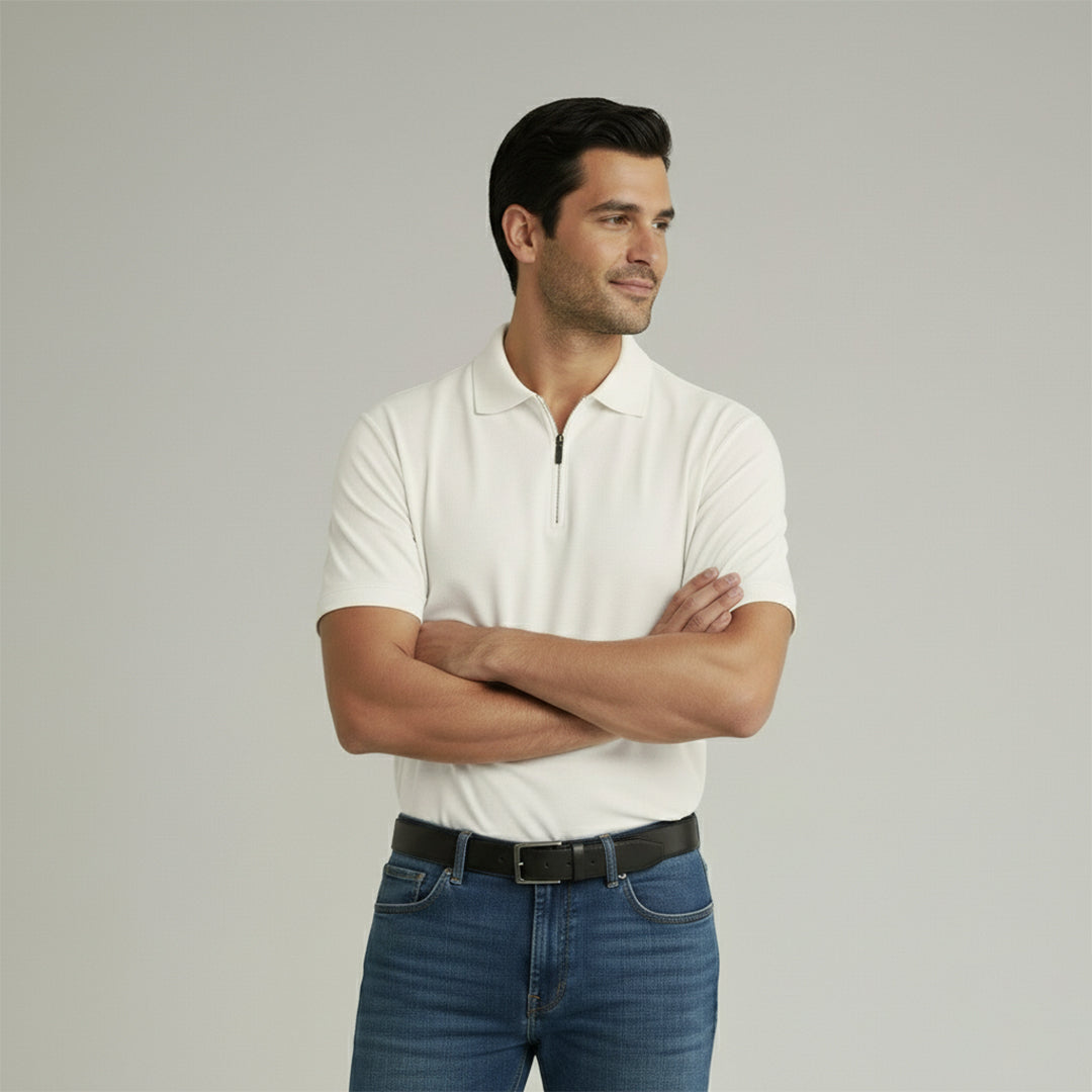 Soft Bamboo Polo T-Shirt (Zipper)