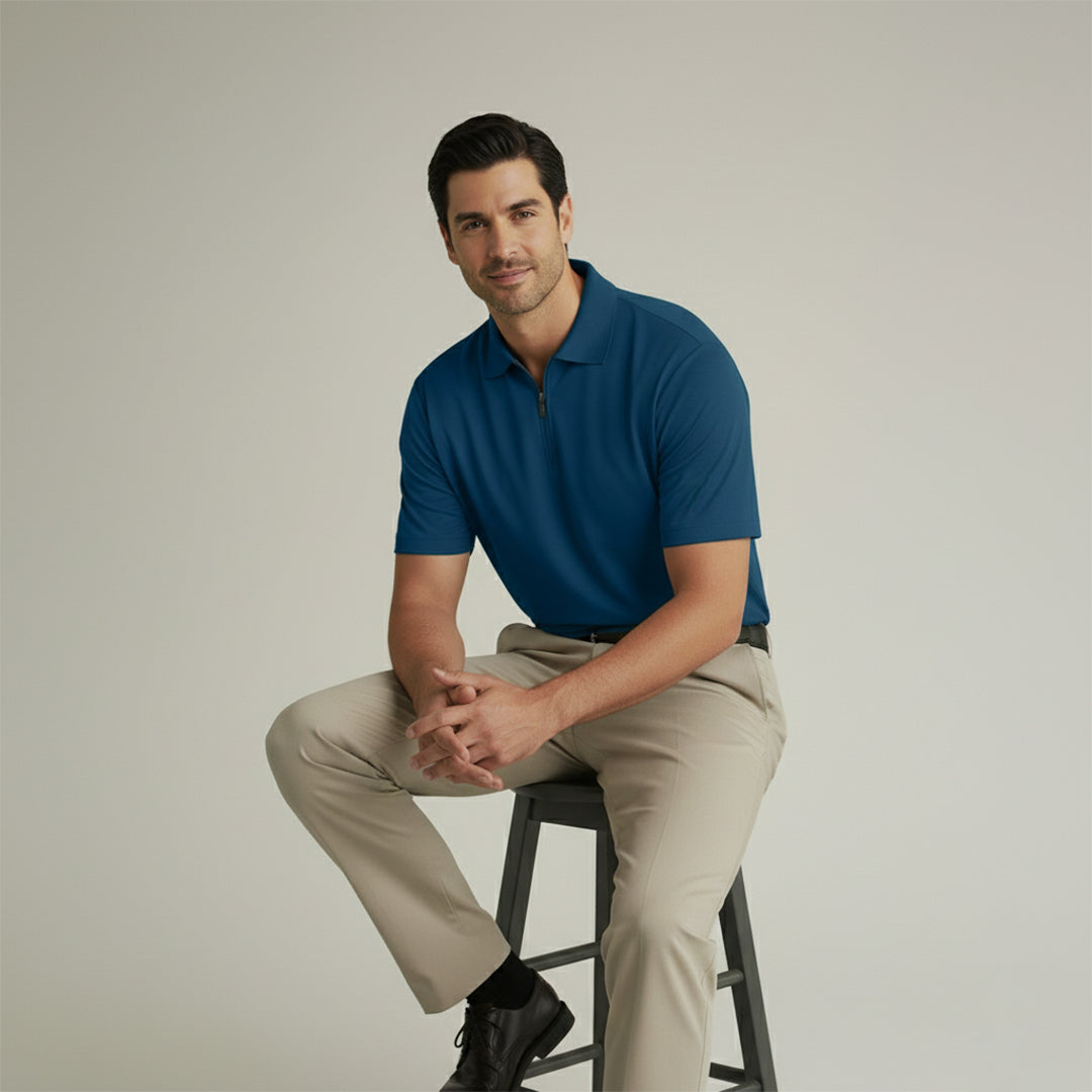 Soft Bamboo Polo T-Shirt (Zipper)