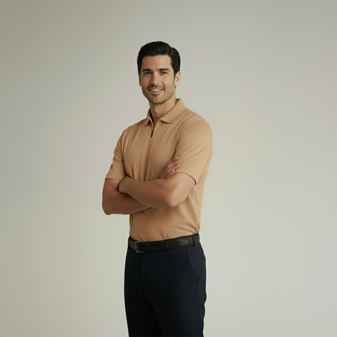 Soft Bamboo Polo T-Shirt (Zipper)