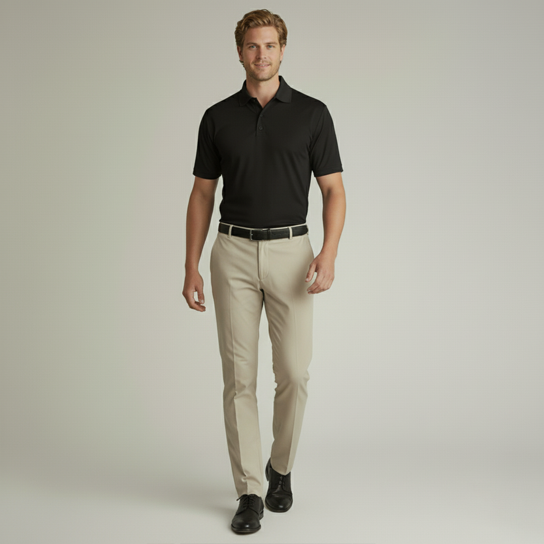 Soft Bamboo Polo T-Shirts (Button)