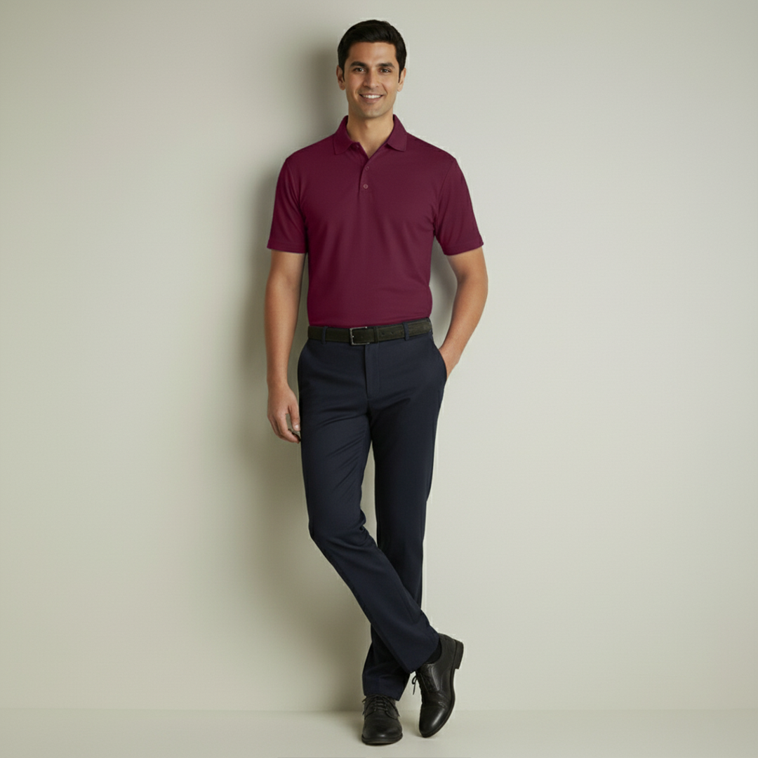 Soft Bamboo Polo T-Shirts (Button)