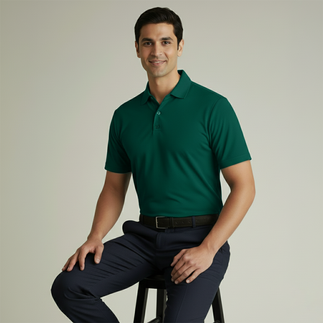 Soft Bamboo Polo T-Shirts (Button) - Clearance Collection