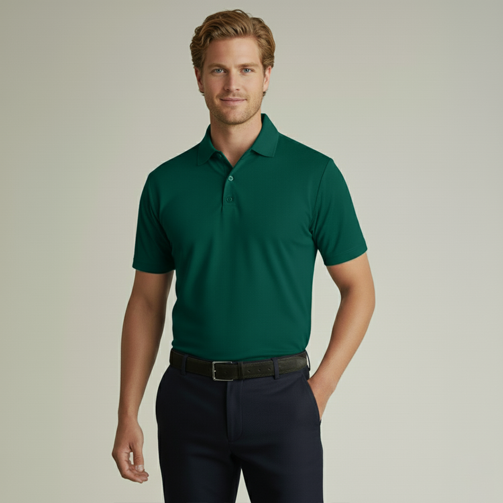 Soft Bamboo Polo T-Shirts (Button) - Clearance Collection