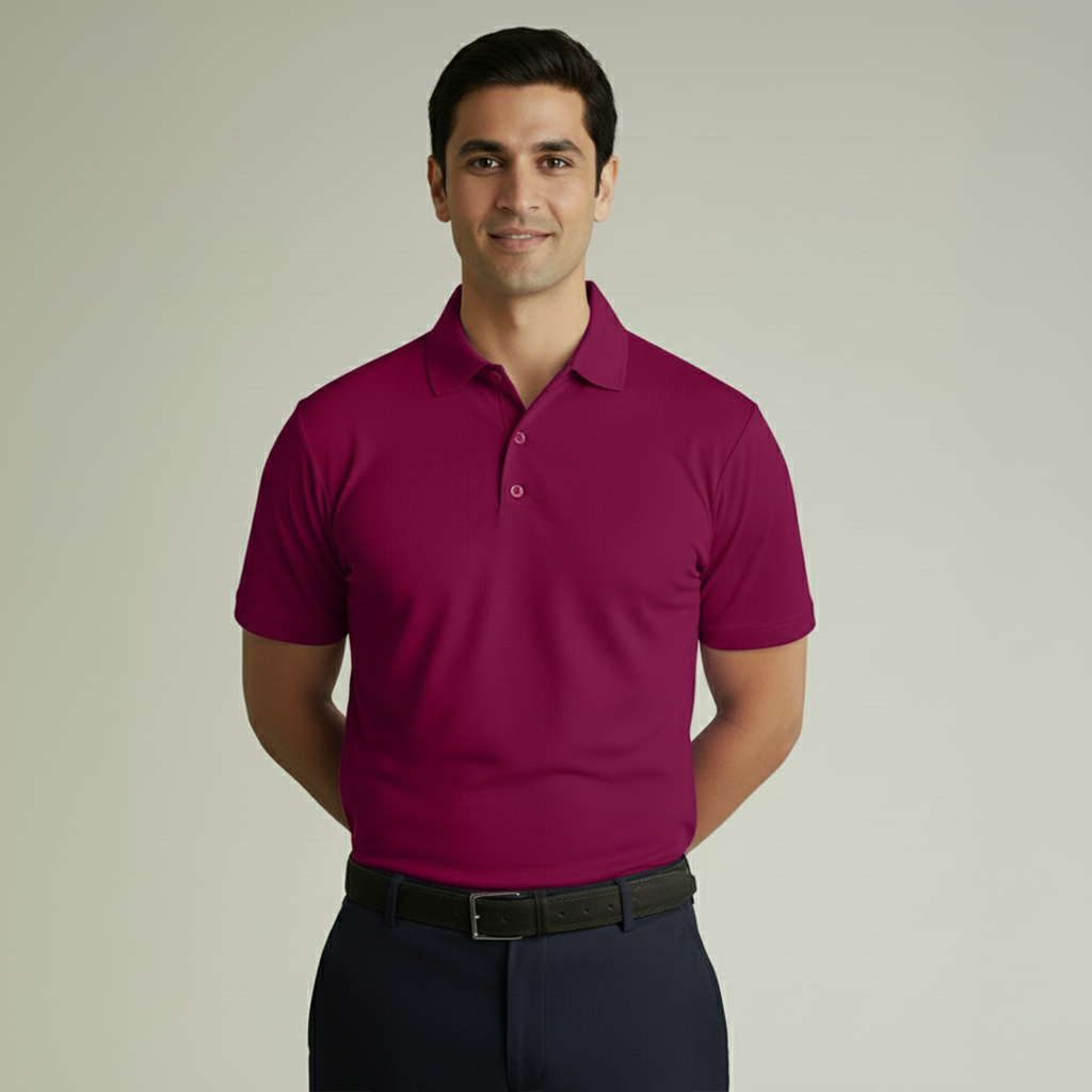 Soft Bamboo Polo T-Shirts (Button) - Clearance Collection
