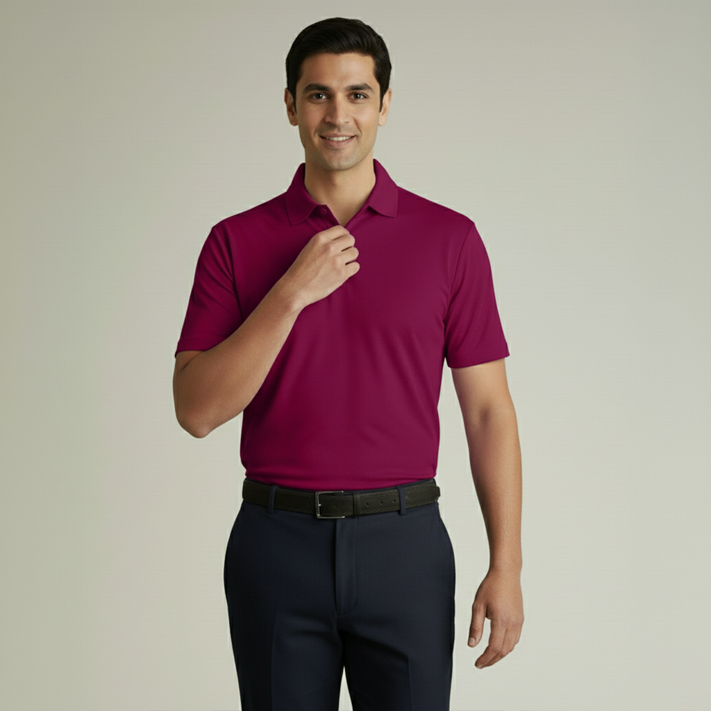 Soft Bamboo Polo T-Shirts (Button) - Clearance Collection