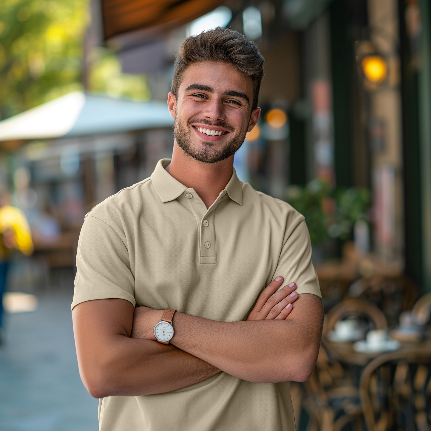 Soft Bamboo Polo T-Shirts (Button)