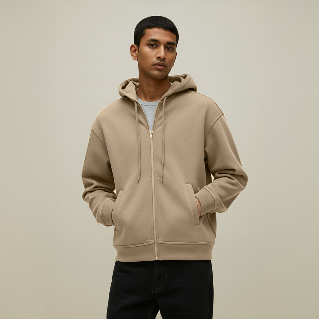 Premium Supima Zipper Hoodie for Elite Men: India’s Ultimate Winter Shield
