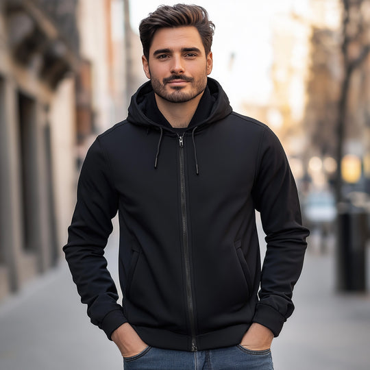 Premium Supima Zipper Hoodie for Elite Men: India’s Ultimate Winter Shield (Plus)